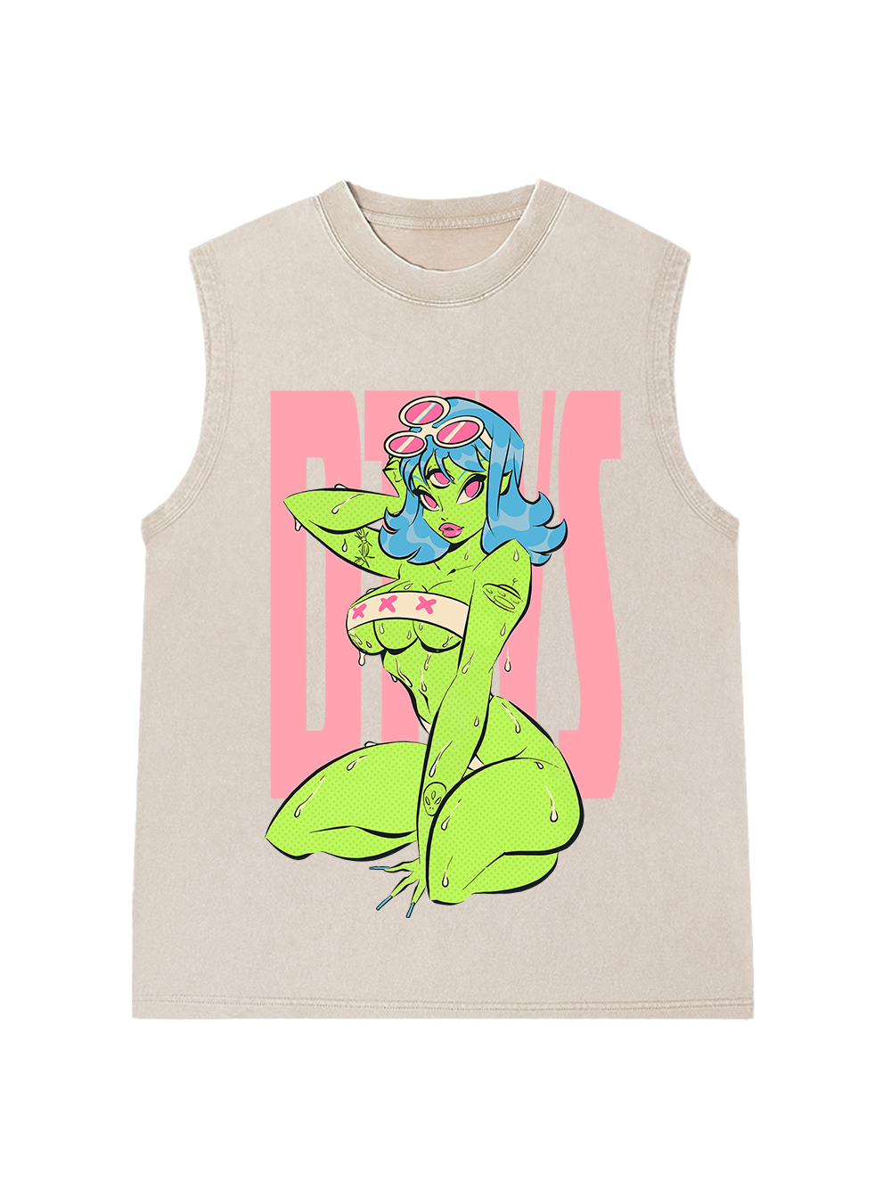 Alien Diva Washed Tank Top