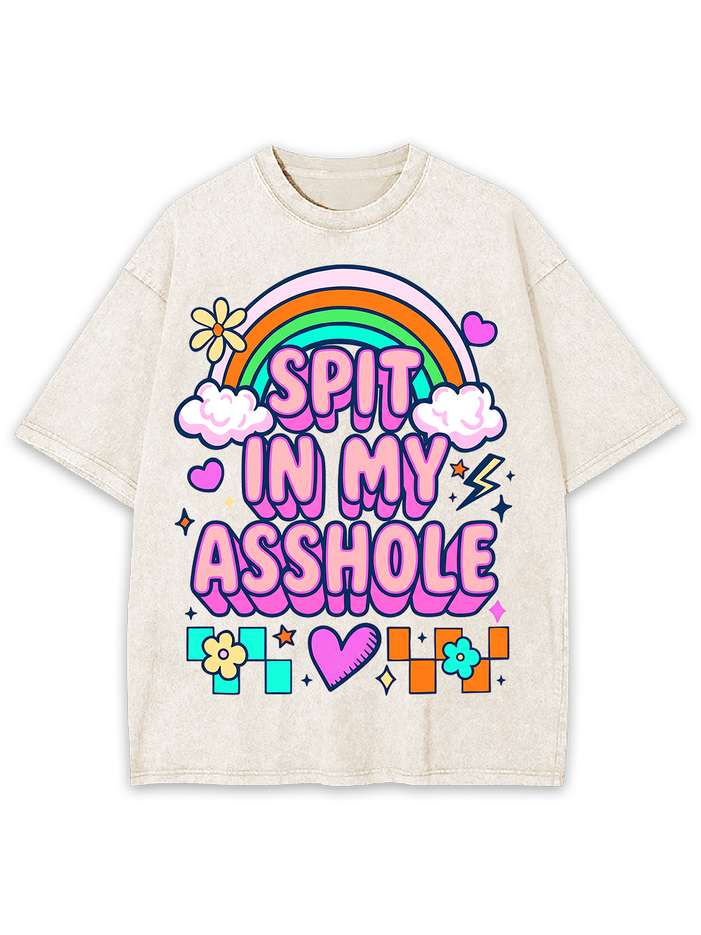 SPIT IN MY ASSHOLE Washed Tshirt