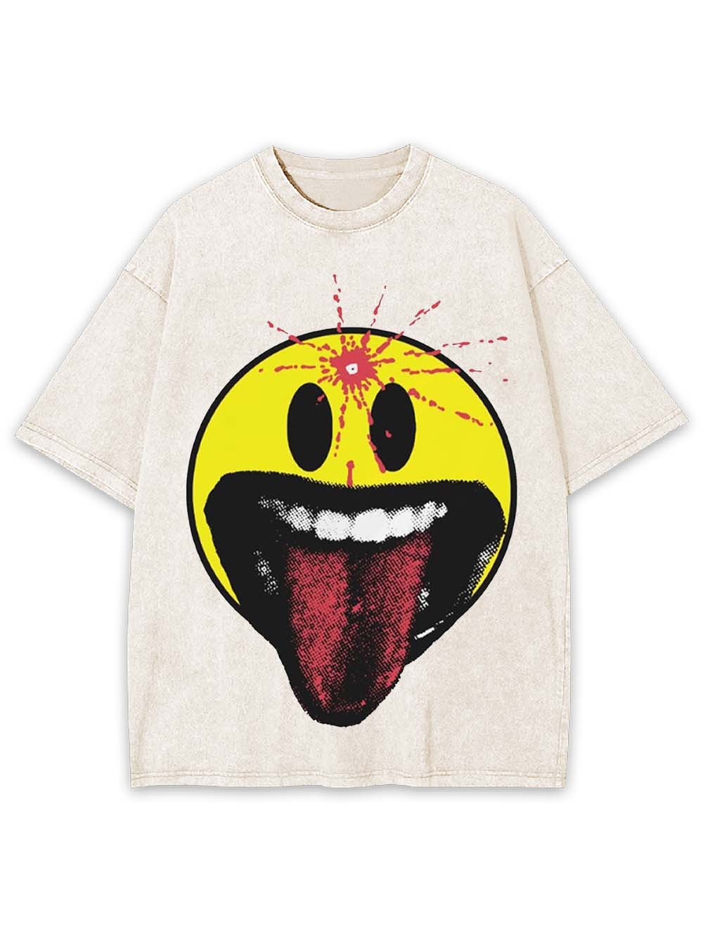 Smiley Madness Washed Tshirt