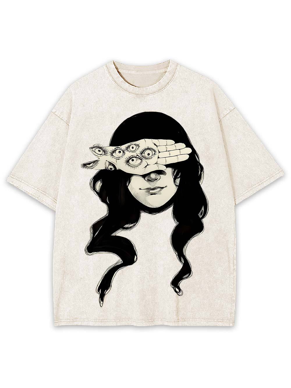 Eyes On Hand Washed Tshirt