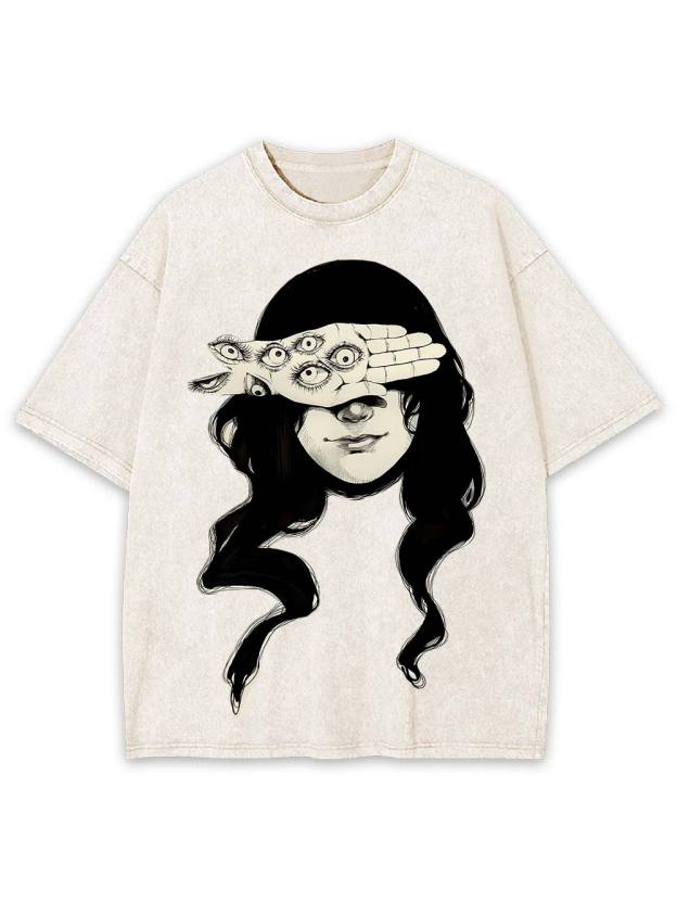 Eyes On Hand Washed Tshirt