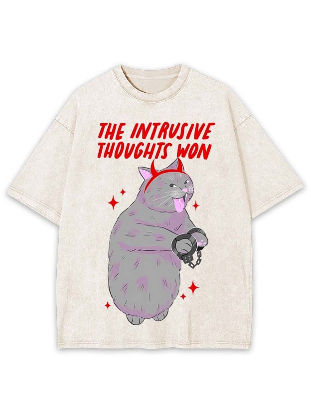 The Intrusive Thoughts Won Washed Tshirt