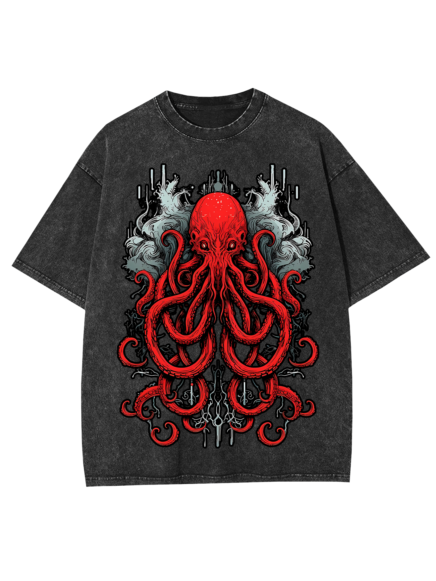 Abyssal Sea Monster Washed Tshirt