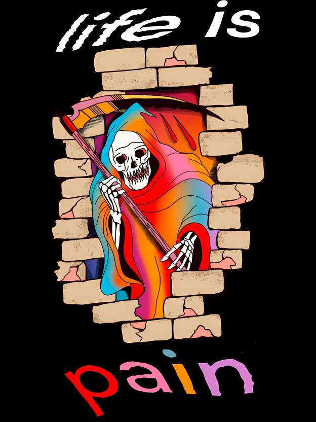 Life Is Pain Washed Tshirt