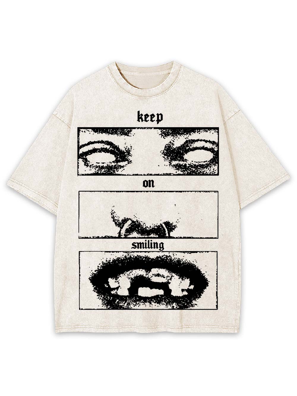 Kepp On Smiling Washed Tshirt
