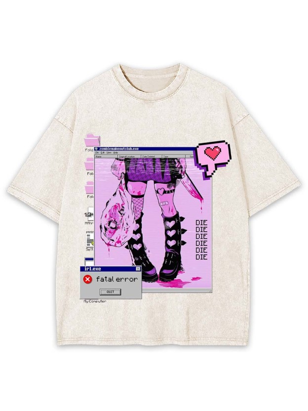 Fatal Error Washed Tshirt