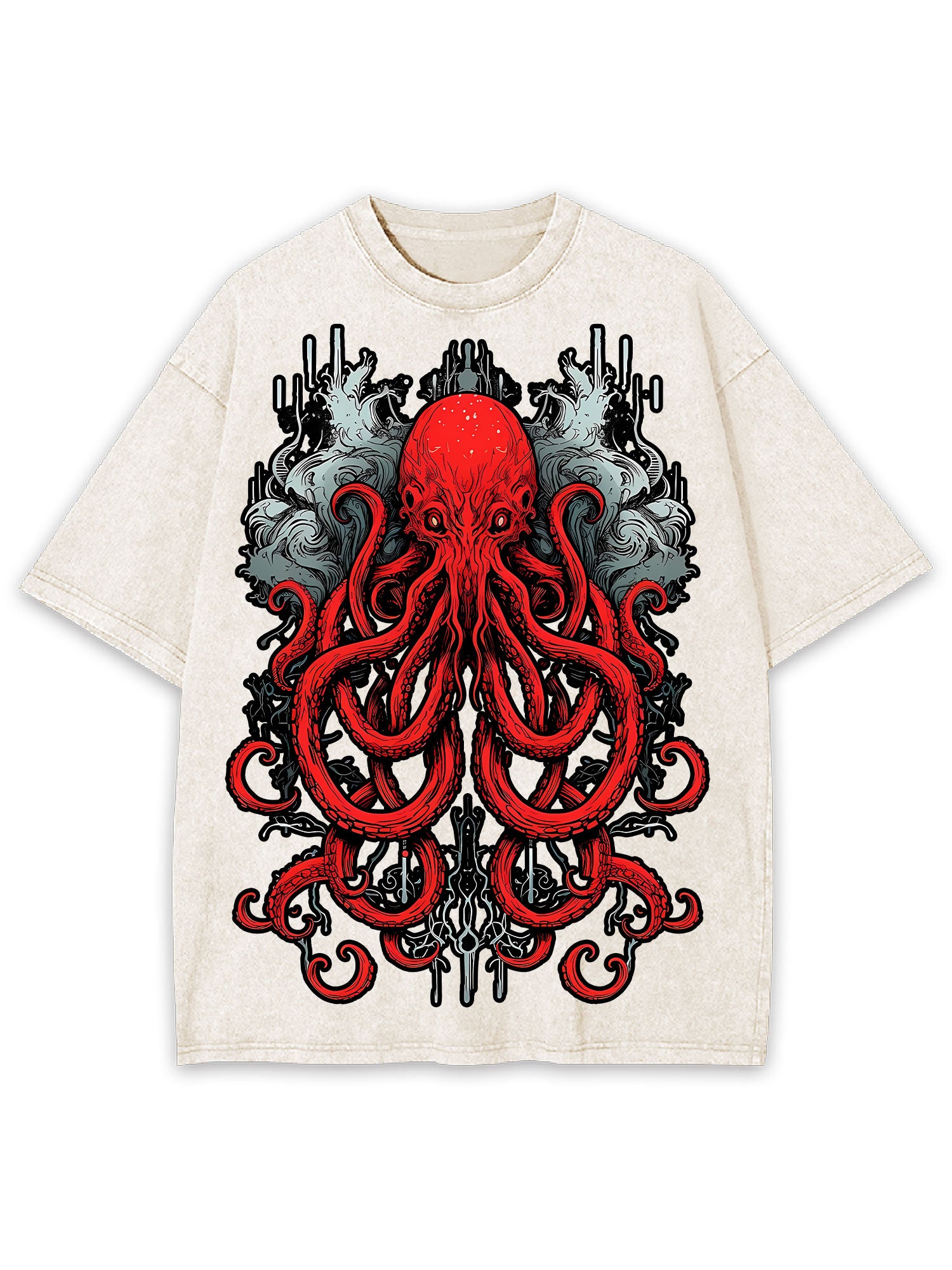 Abyssal Sea Monster Washed Tshirt