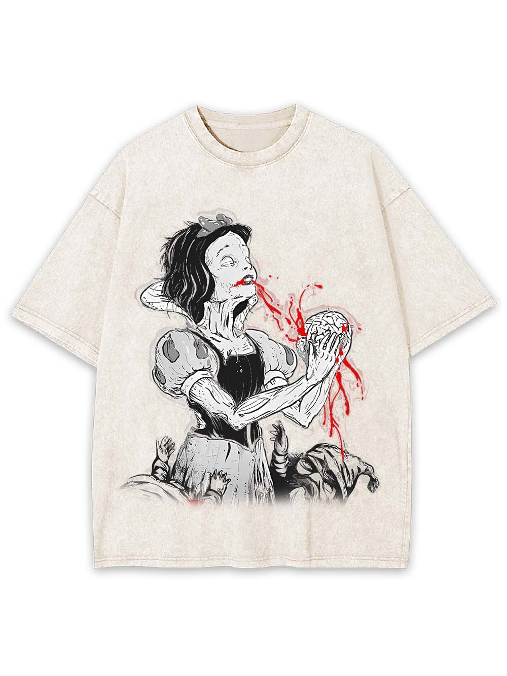 Eating Brains Washed Tshirt-ClassyOutlaw Sale