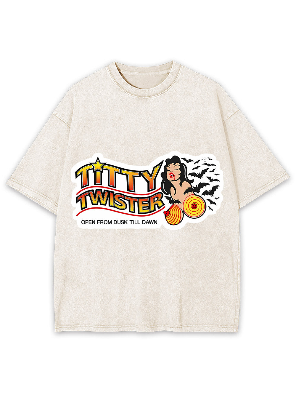 Titty Twister Open From Dusk Till Dawn Washed Tshirt