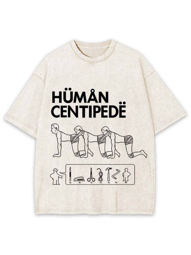 Human Centipede Assembly Washed Tshirt