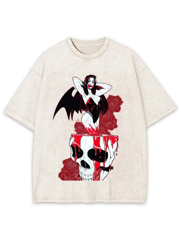 Vampiric Seduction Washed Tshirt