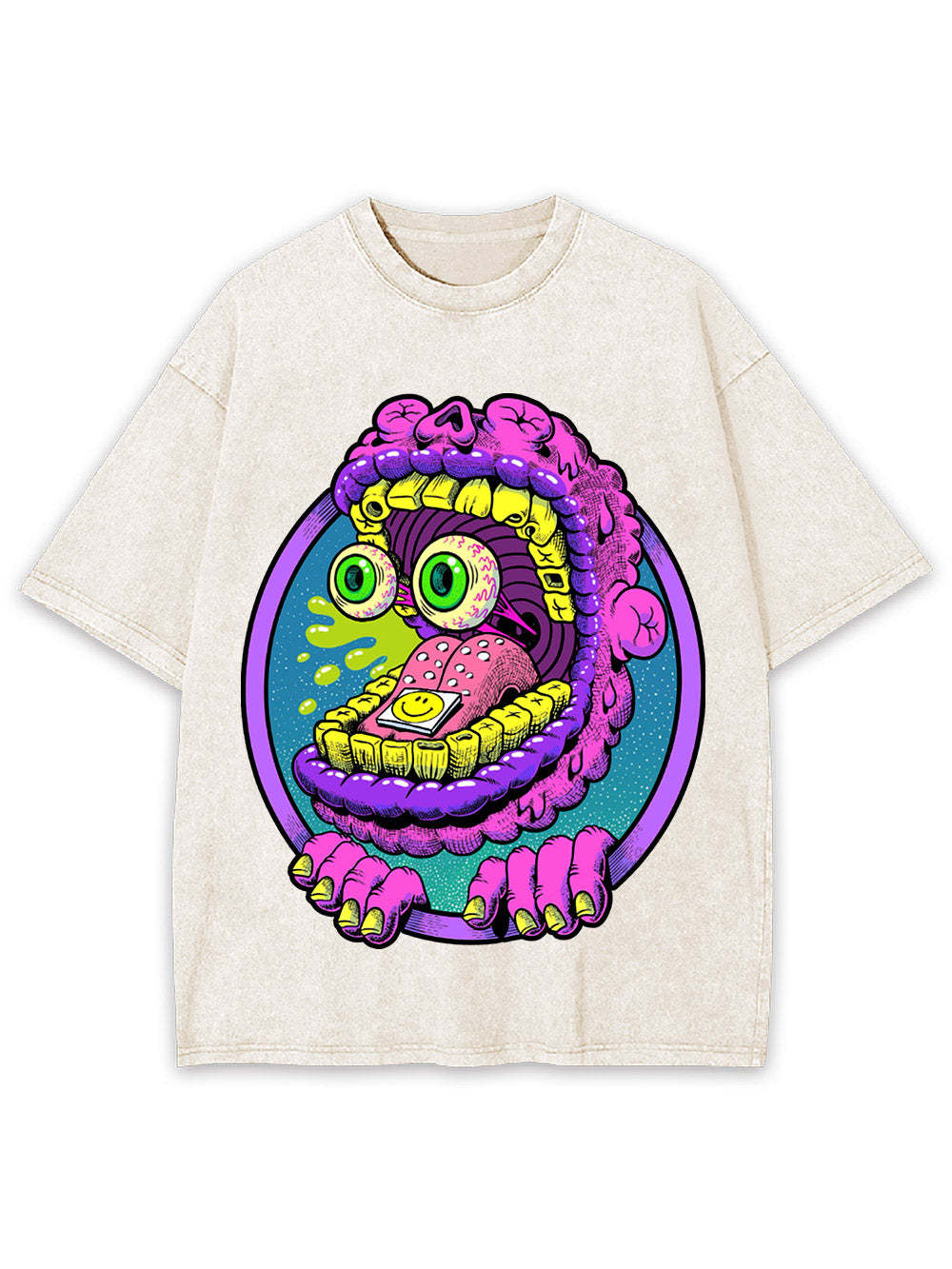 Monster Mouth Madness Washed Tshirt