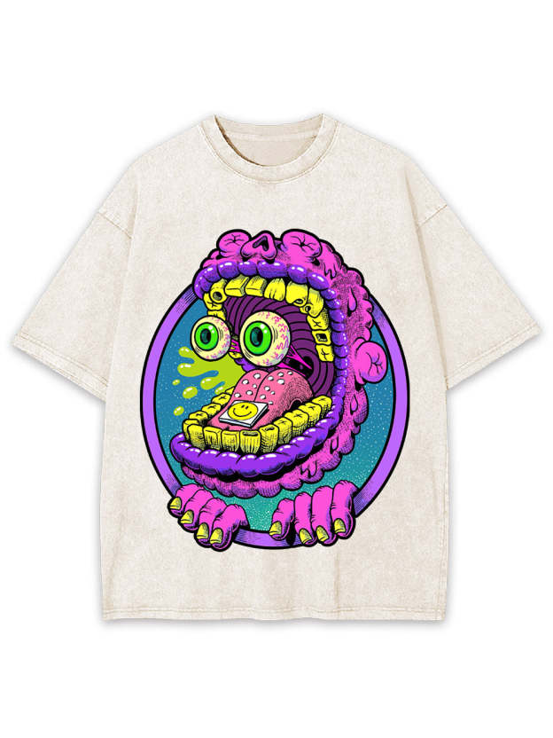 Monster Mouth Madness Washed Tshirt