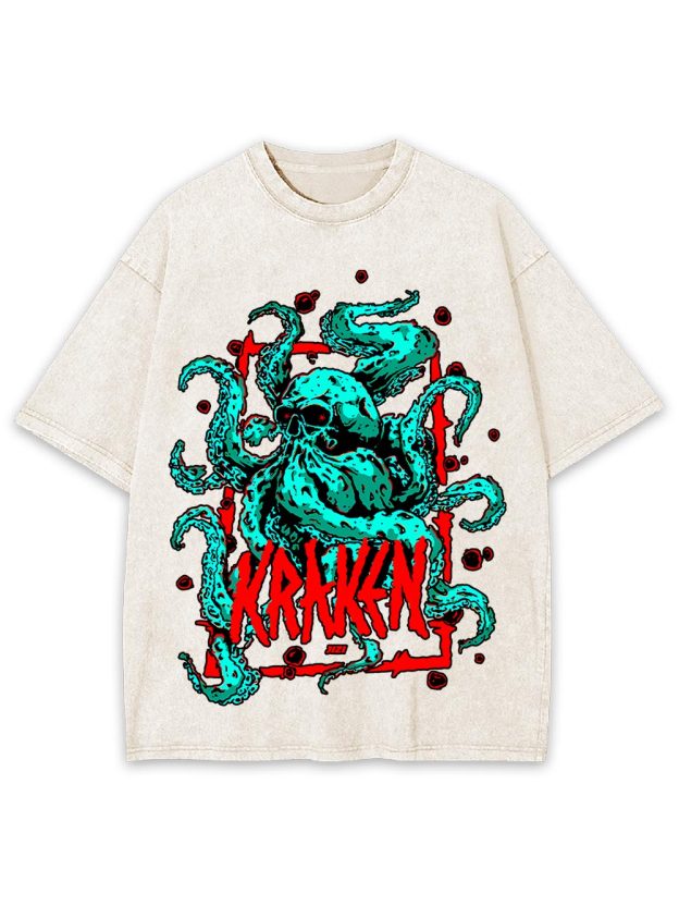 Kraken Washed Tshirt