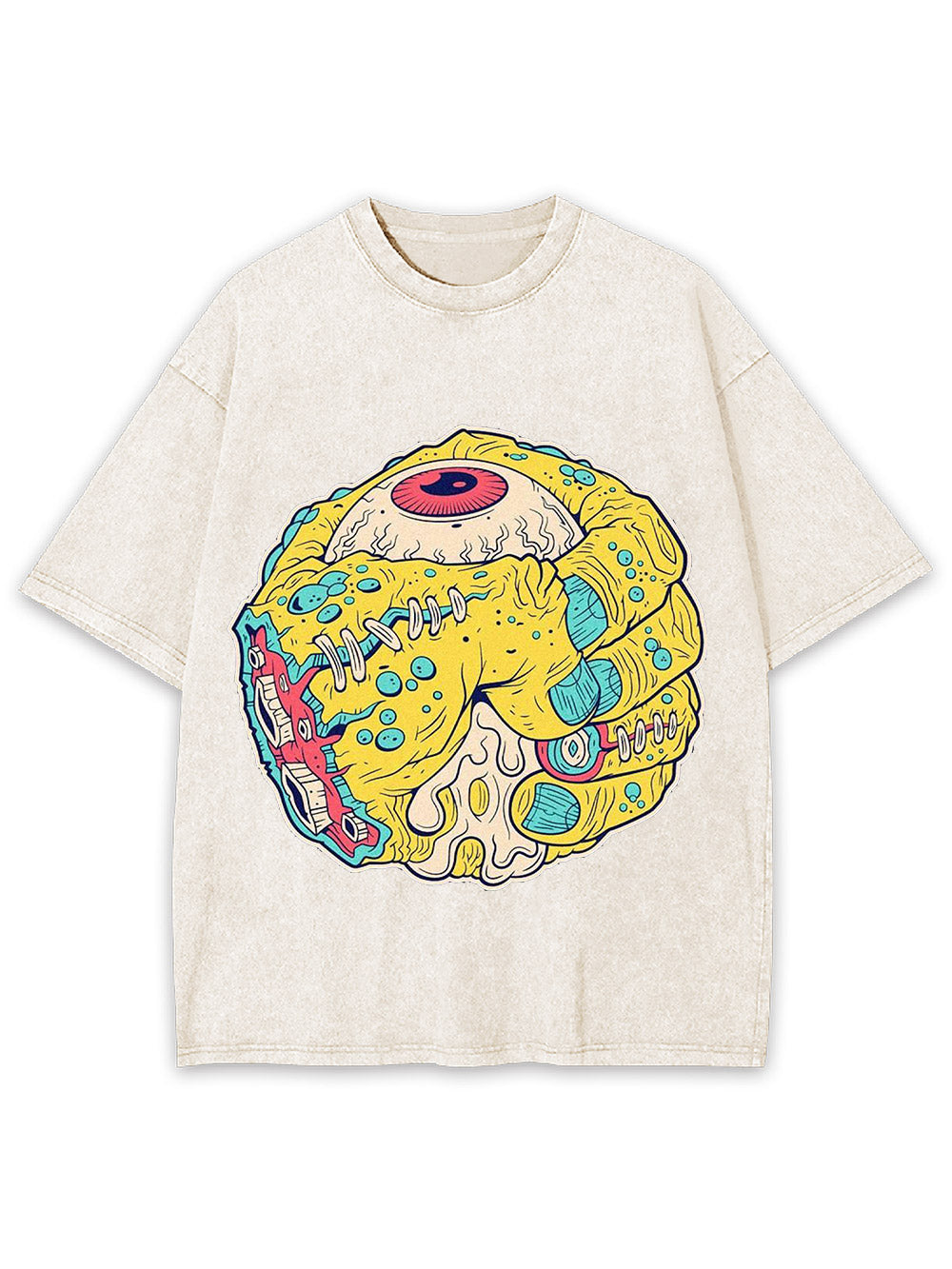 Monstrous Eye Sphere Washed Tshirt