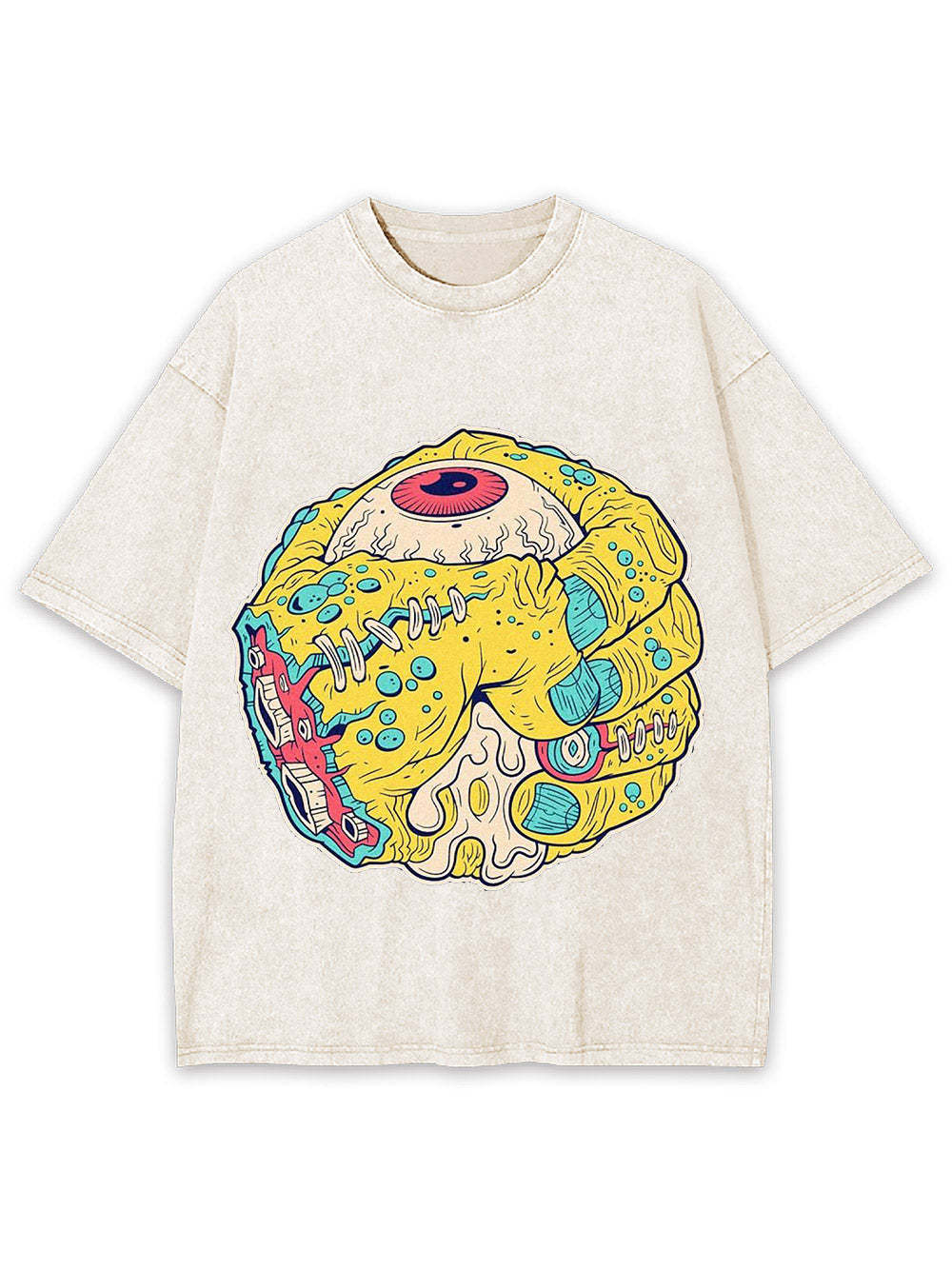 Monstrous Eye Sphere Washed Tshirt