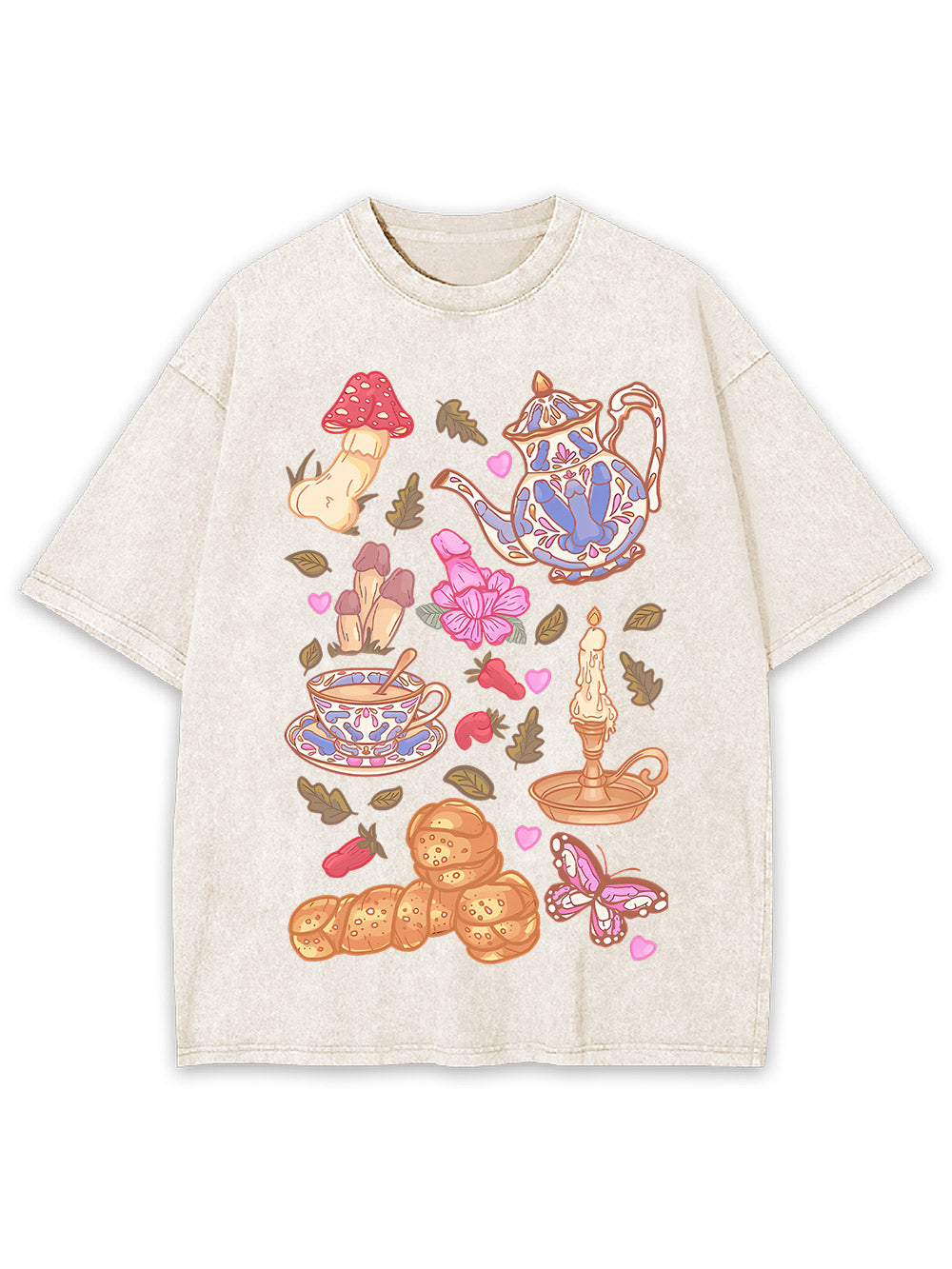 Delicious Afternoon Tea Washed Tshirt