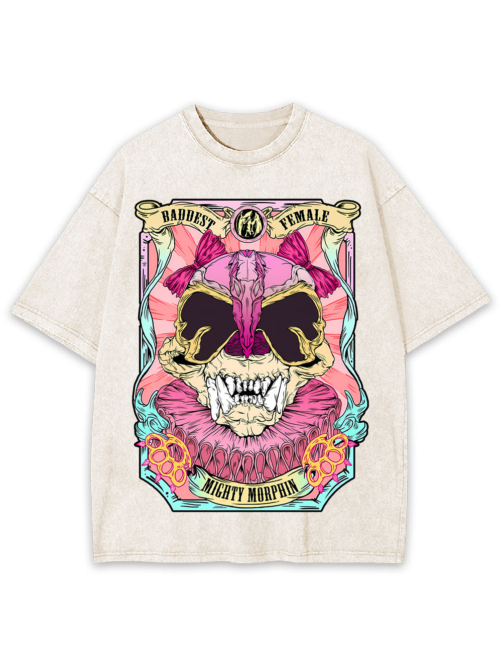 Baddest Female Mighty Morphin Washed Tshirt