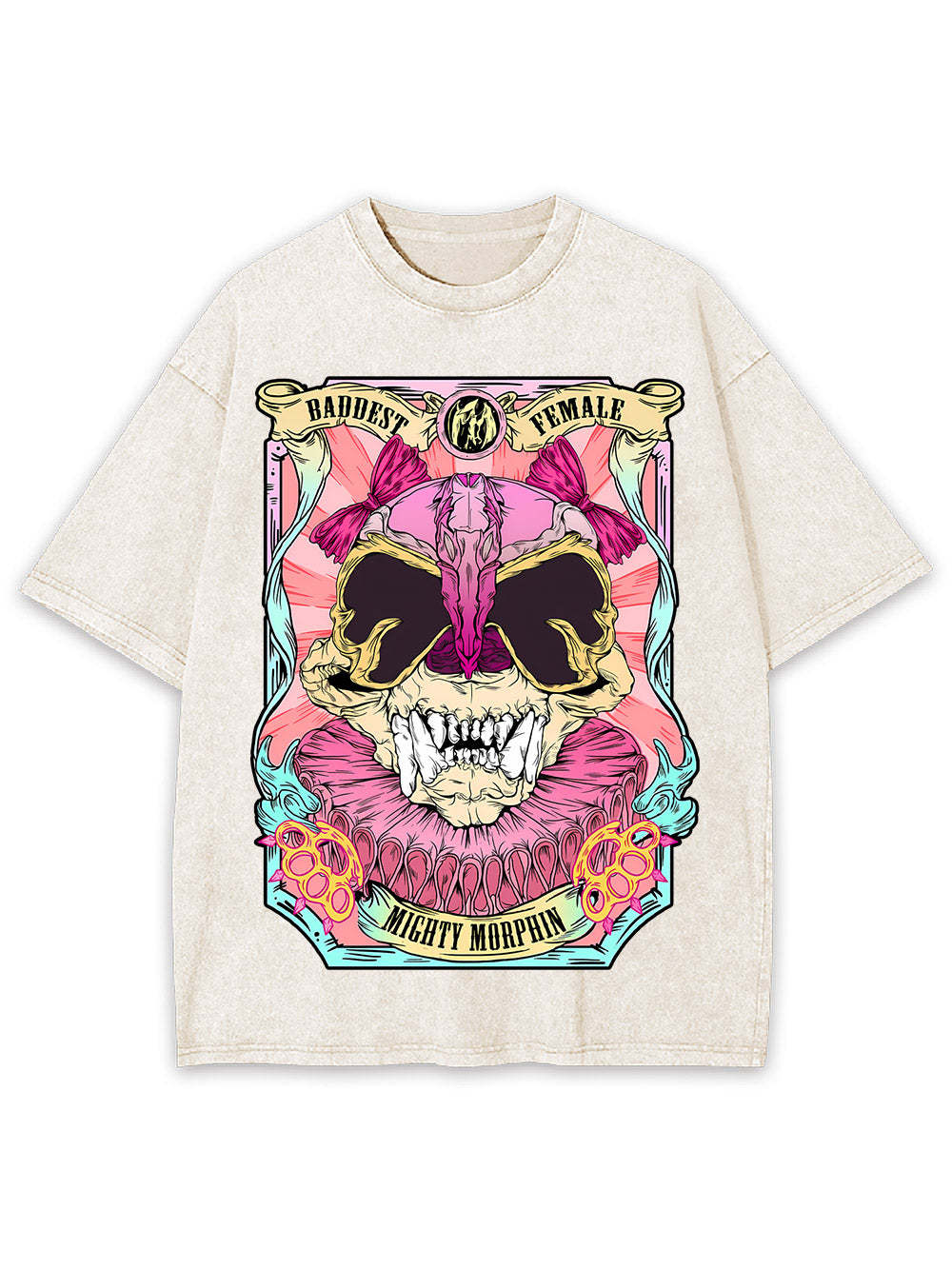 Baddest Female Mighty Morphin Washed Tshirt