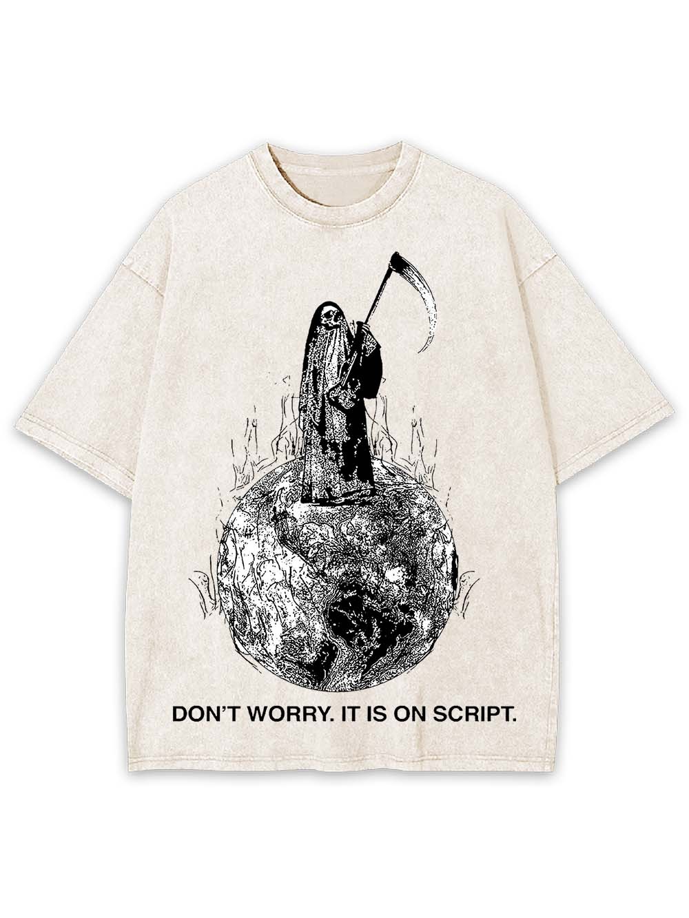 Don't Worry. It Is On Script Washed Tshirt
