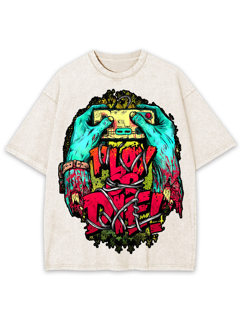 Play Or Die! Washed Tshirt