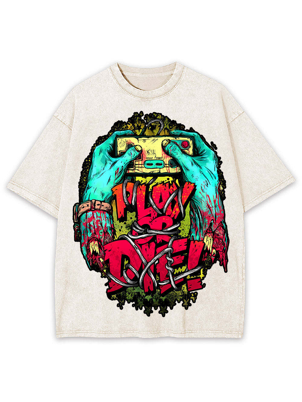 Play Or Die! Washed Tshirt