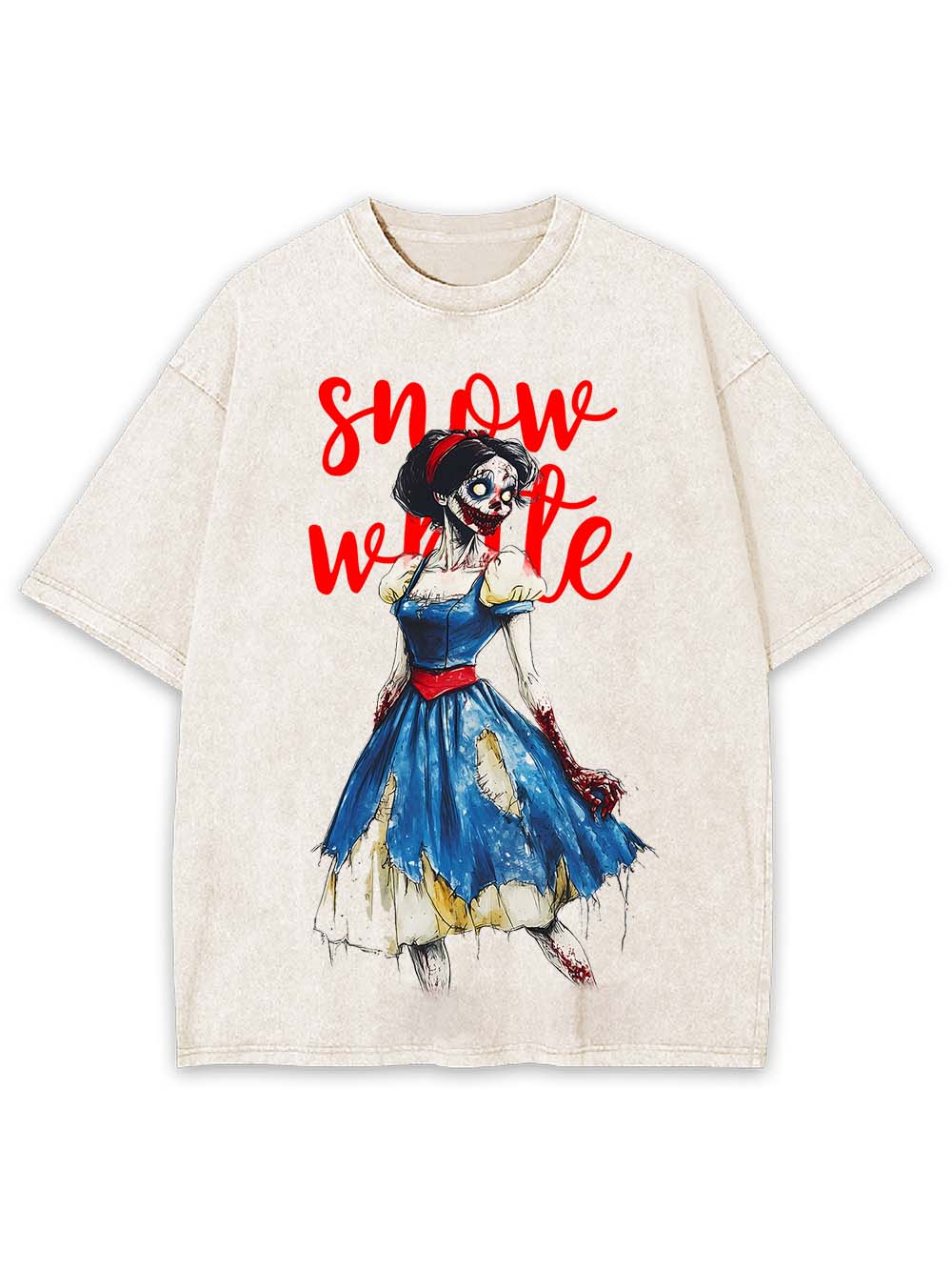 Zombie Snow White Washed Tshirt