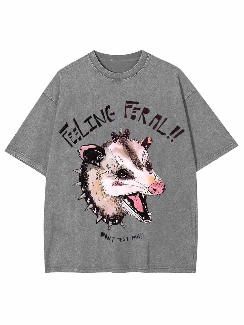 FEELING  FEROCIOUS WASHED TSHIRT