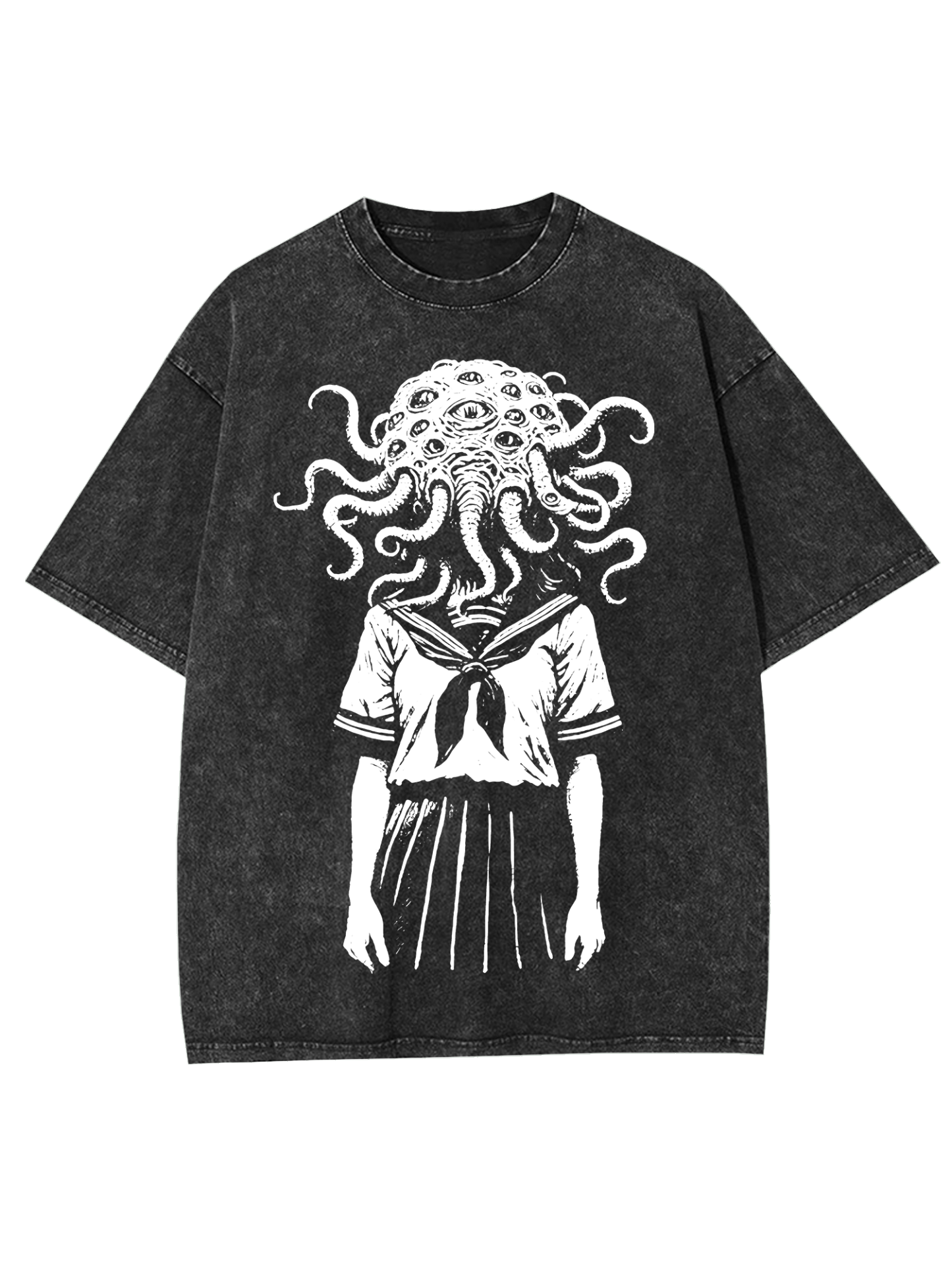Tentacled Enigma Washed Tshirt-ClassyOutlaw Sale