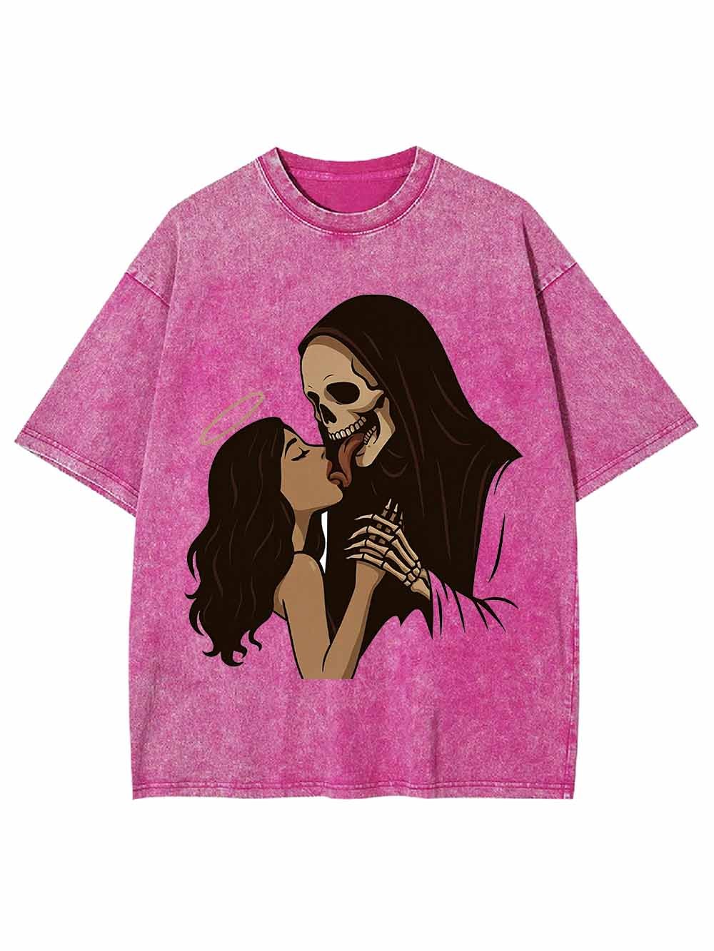 Angels And Skulls Washed Tshirt