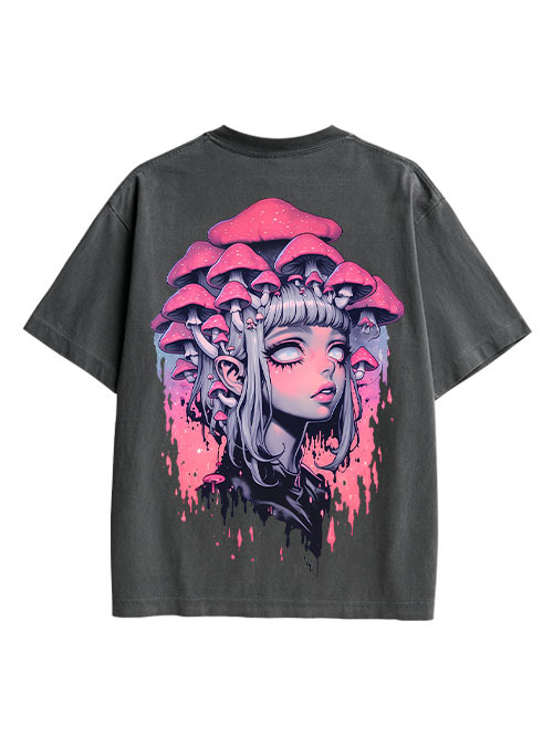 Fungal Reverie Double Sided Print Washed TShirt