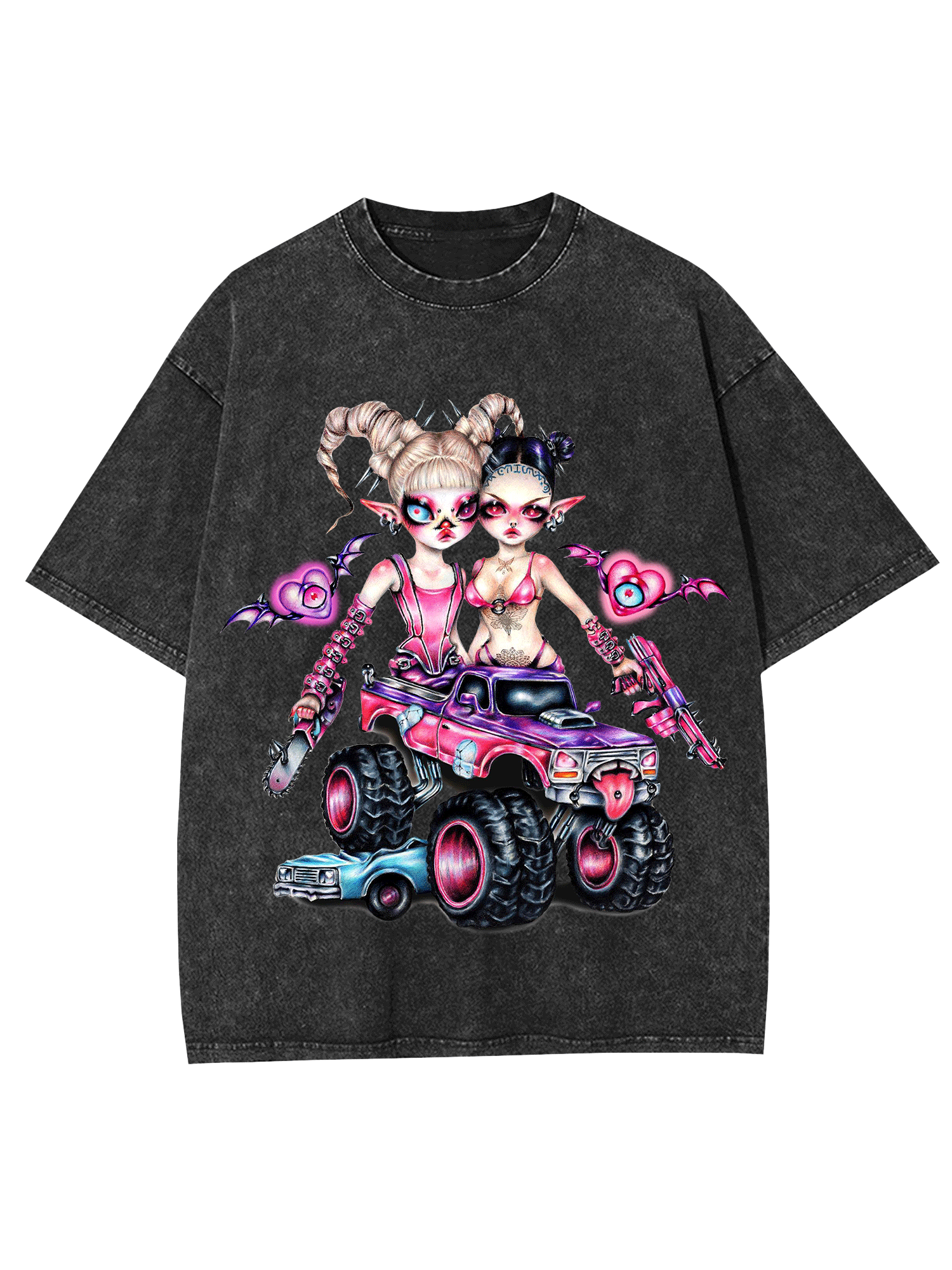 Rebel Fairy Riders Washed Tshirt