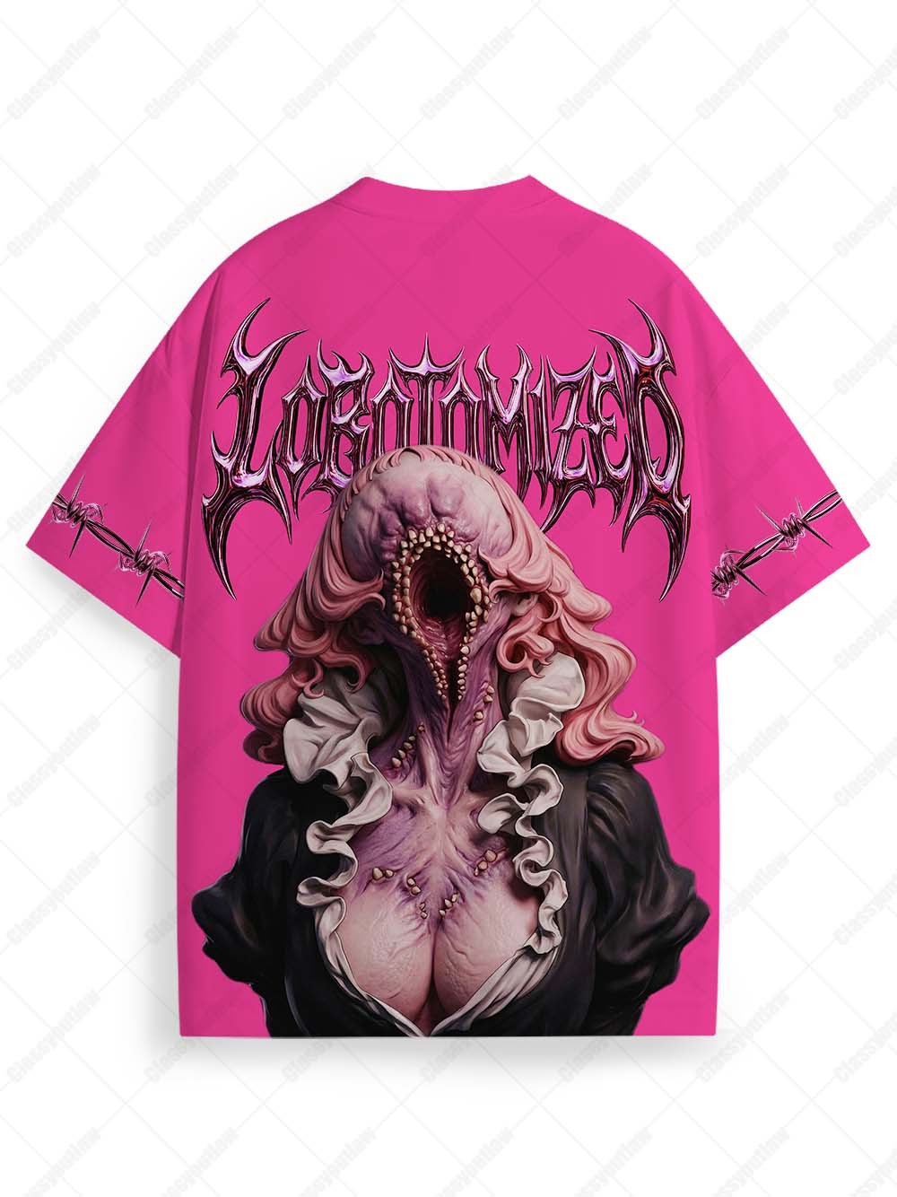 Glam Horror Statement Graphic T-shirt