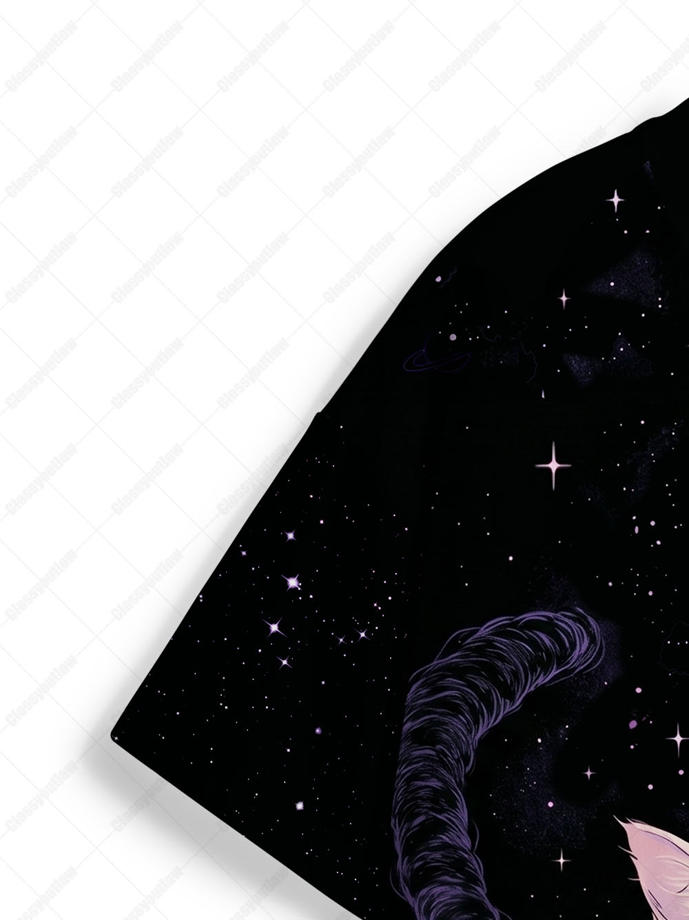 COSMIC TWIN CATS ECO OVERSIZED GRAPHIC TEES