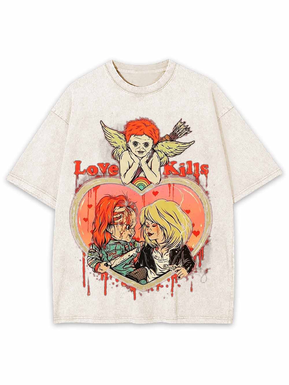Love Kills Washed Tshirt