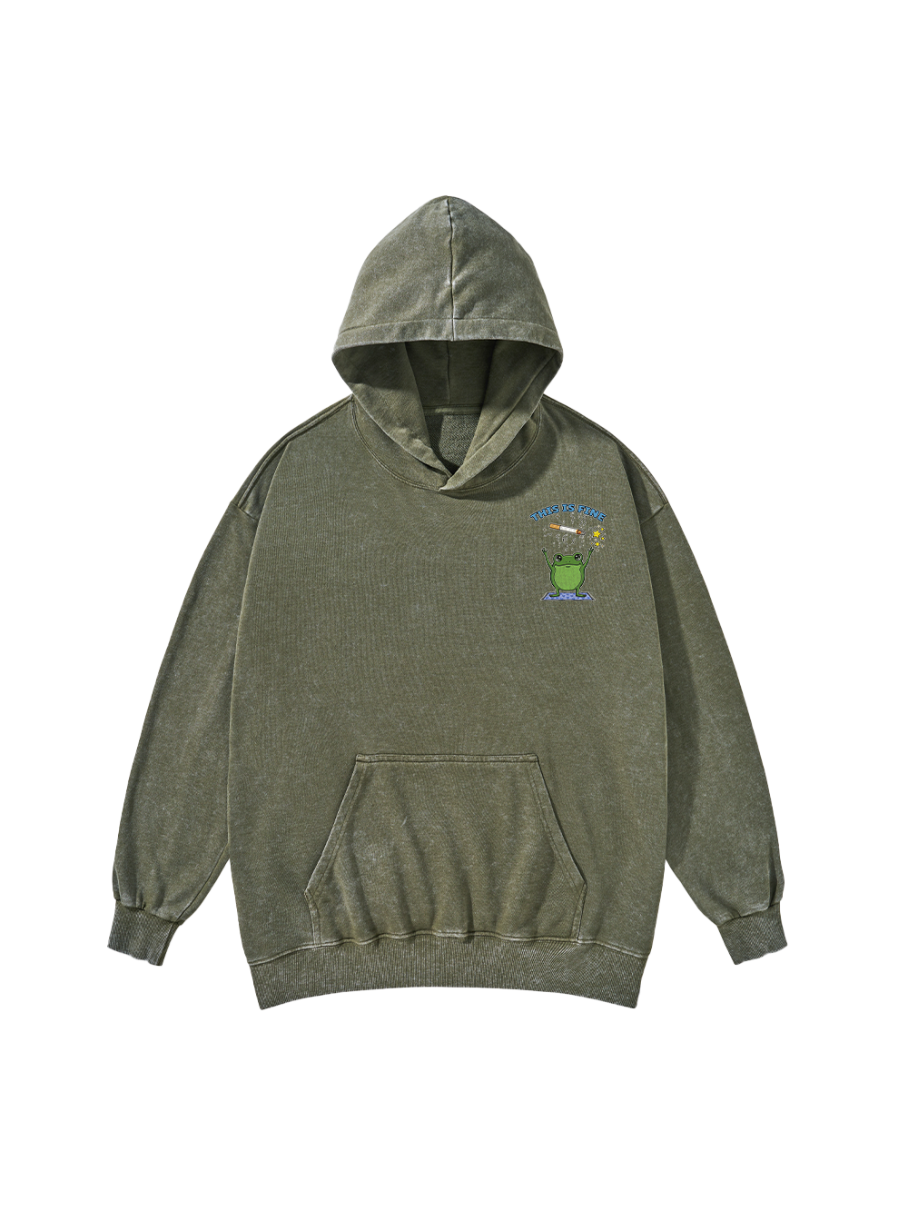 FROG CHAOS WASHED HOODIE