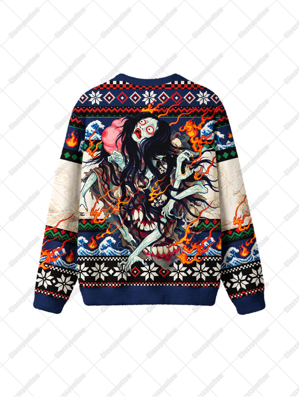 DEMON WAVE UGLY CHRISTMAS SWEATSHIRT