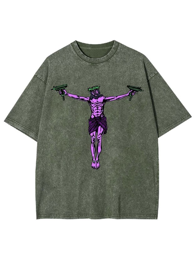 Tommy Gun Jesus Washed Tshirt