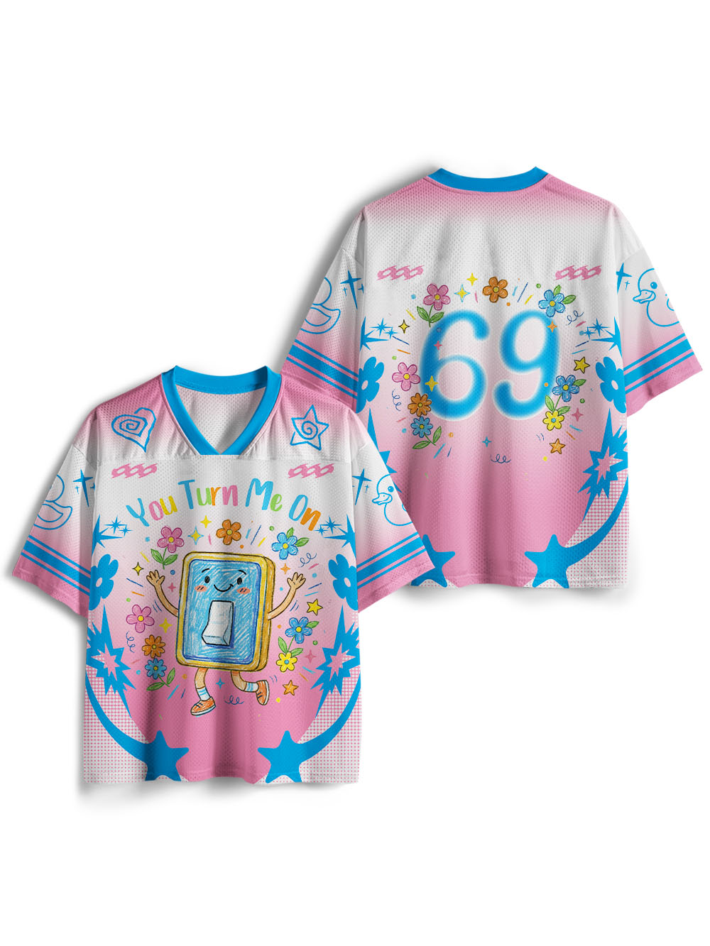 YOU TURN ME ON MESH JERSEY