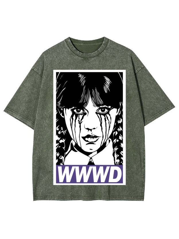 Braided Girl Washed Tshirt