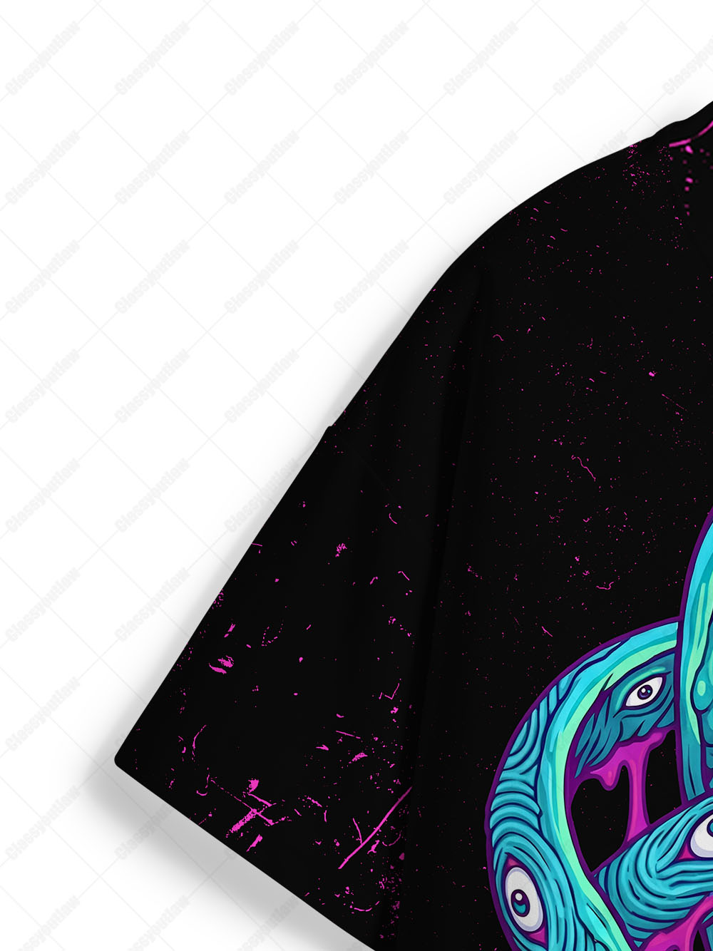 TRIPPY ALL-SEEING EYE ECO OVERSIZED GRAPHIC TEES