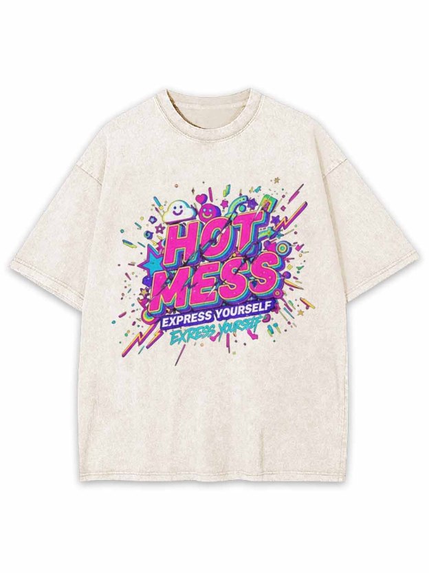 Hot Mess Washed Tshirt