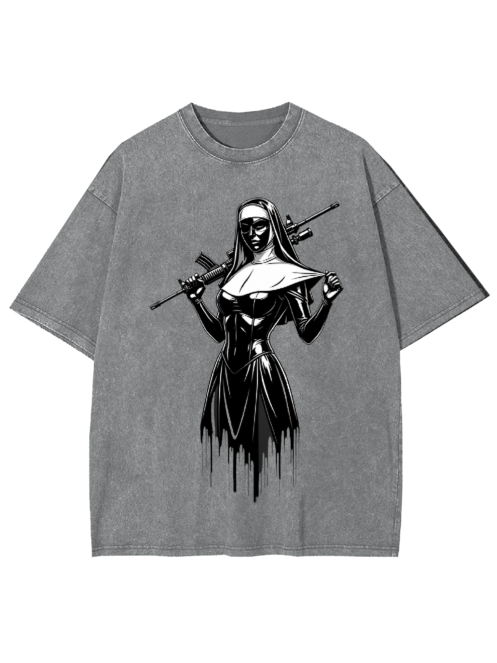 Armed Nun Washed Tshirt