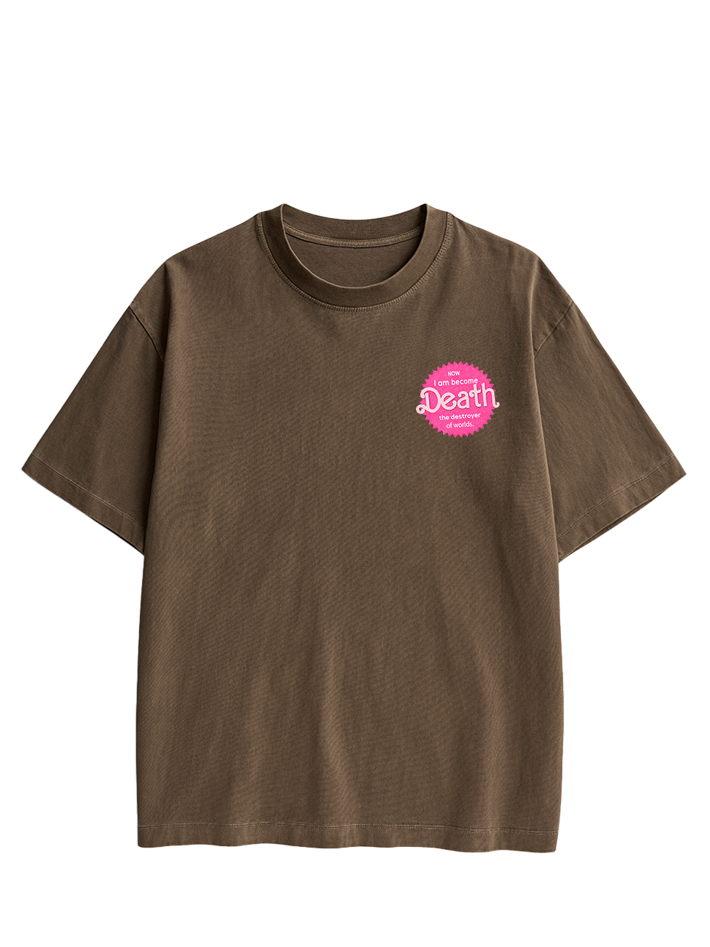 Sparkly Harbinger of Death Double Sided Print Washed TShirt