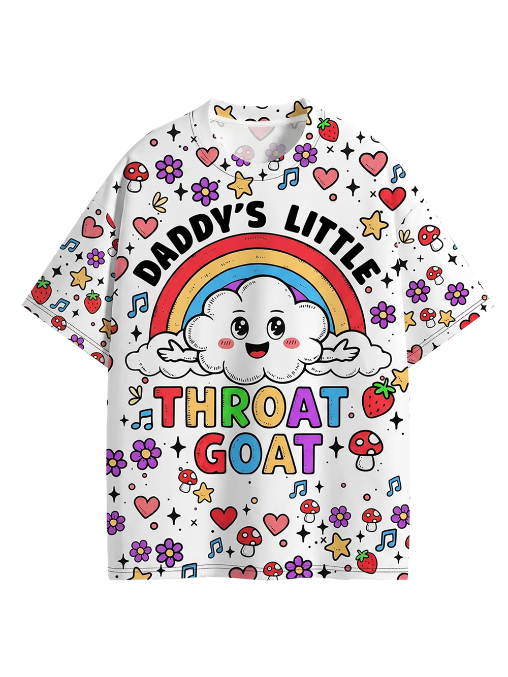 Throat Goat Eco Oversized Graphic Tees