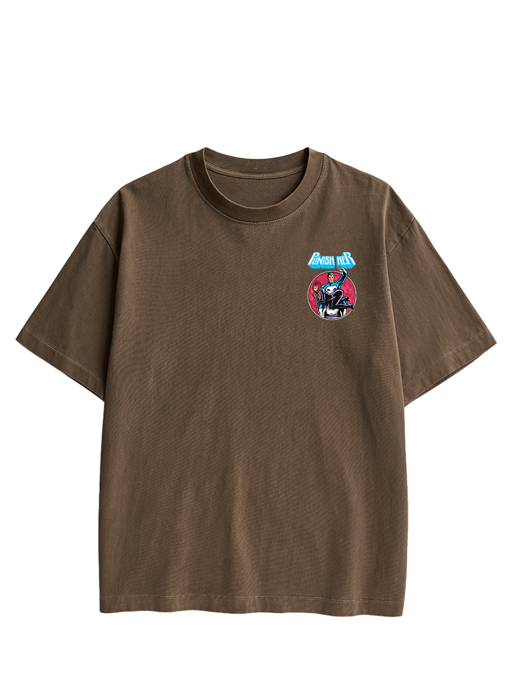 PUNISH HER DOUBLE SIDED PRINT WASHED TSHIRT
