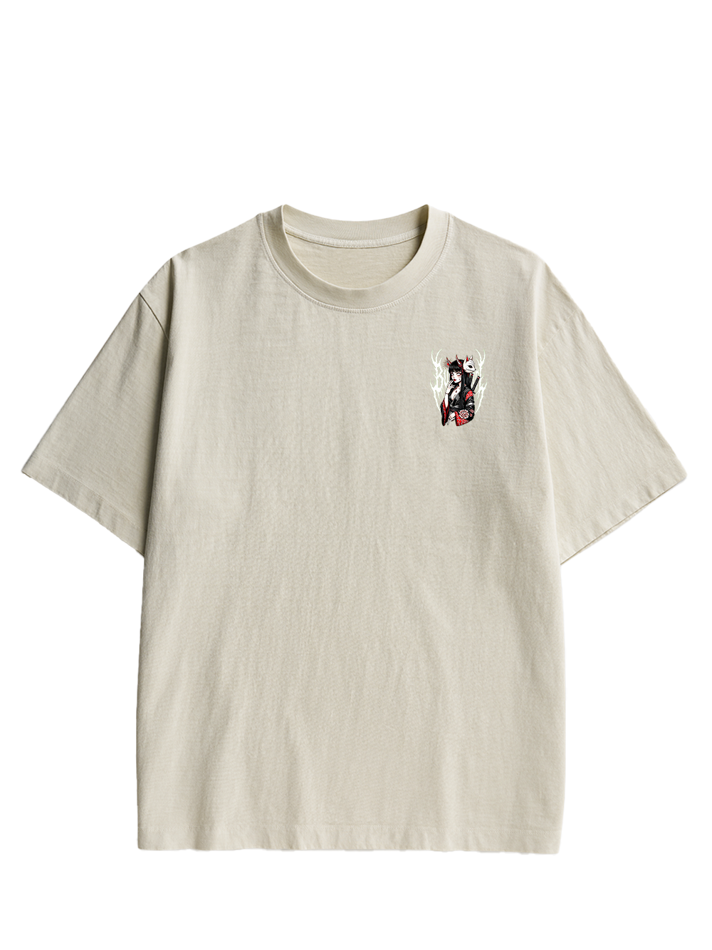 FOX MASK ENCHANTRESS DOUBLE SIDED PRINT WASHED TSHIRT