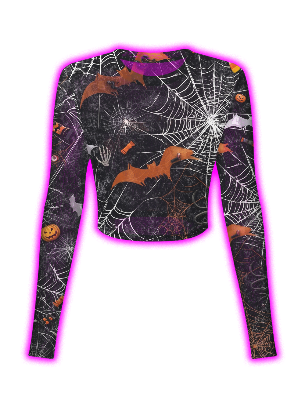 SPIDER WEB CURSE MESH TOP