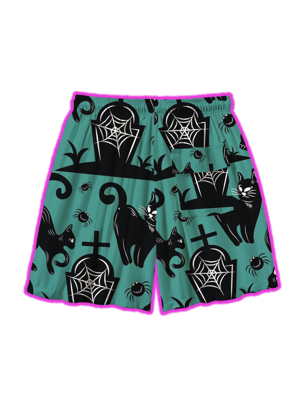 GRAVE CATS ALL OVER PRINT SHORTS