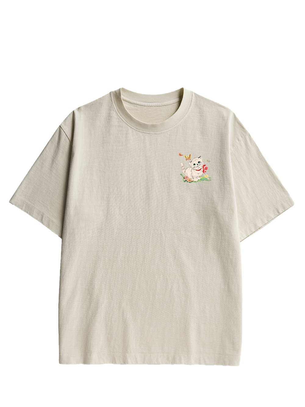 Cute Crisis Double Sided Print Washed TShirt